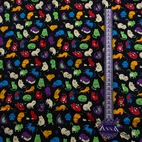 Bomullstyg ,Vävt - Cat life Dark