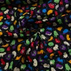 Bomullstyg ,Vävt - Cat life Dark