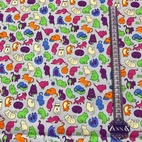 Bomullstyg ,Vävt - Cat life Grey