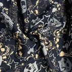 Bomullstyg ,Vävt - Blue Skull Q 3-1