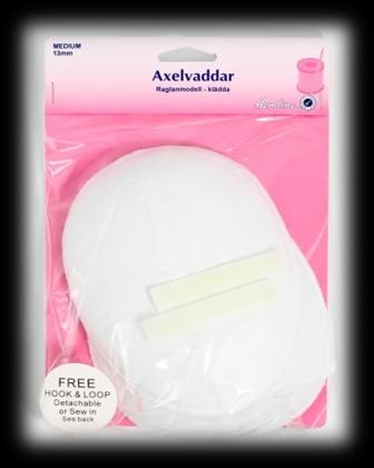 Axelvadd skålad - Medium vit