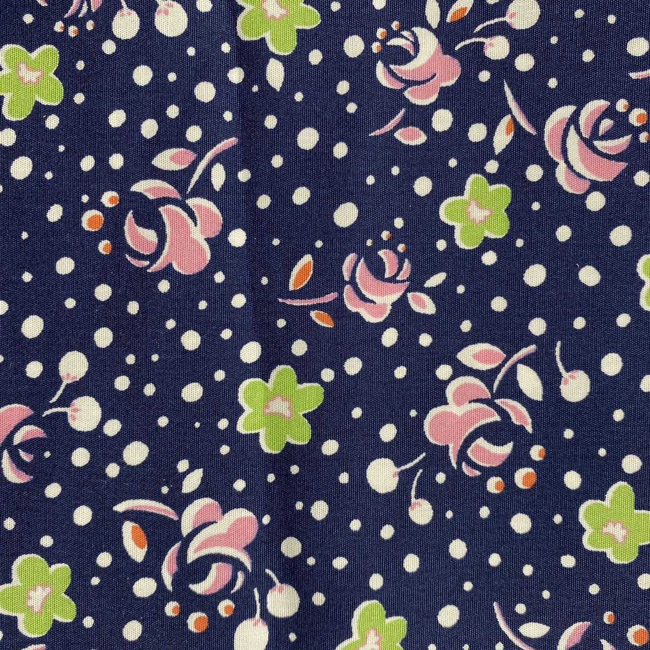 Bomullstyg ,Vävt - Old Flower