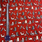 Bomullstyg ,Vävt - Katty Röd