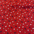 Bomullstyg ,Vävt - Millie Röd