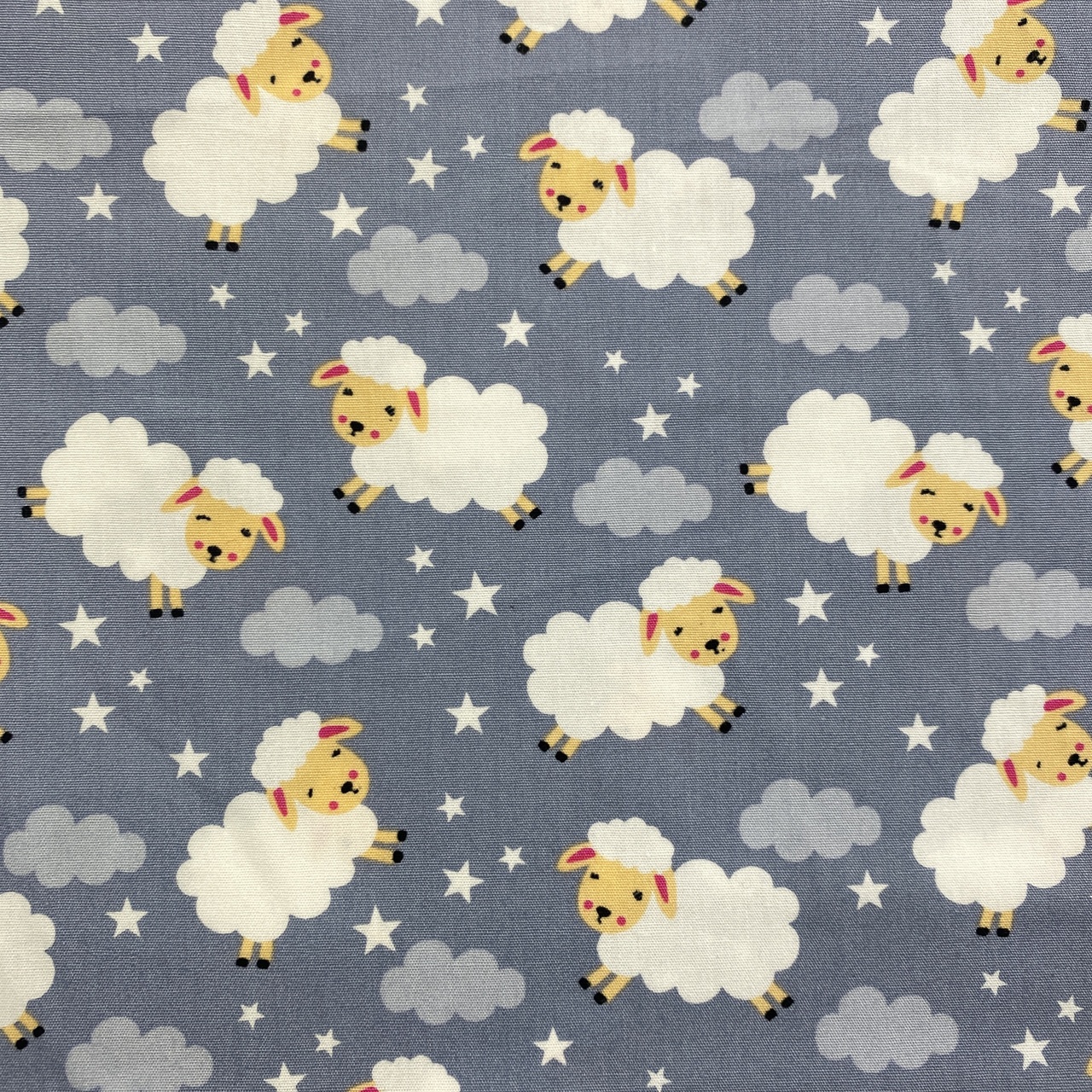 Bomullstyg ,Vävt - Drömmigt Lamm