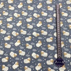 Bomullstyg ,Vävt - Drömmigt Lamm