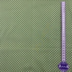 Bomullstyg ,Vävt - Prick Grön Q8-2