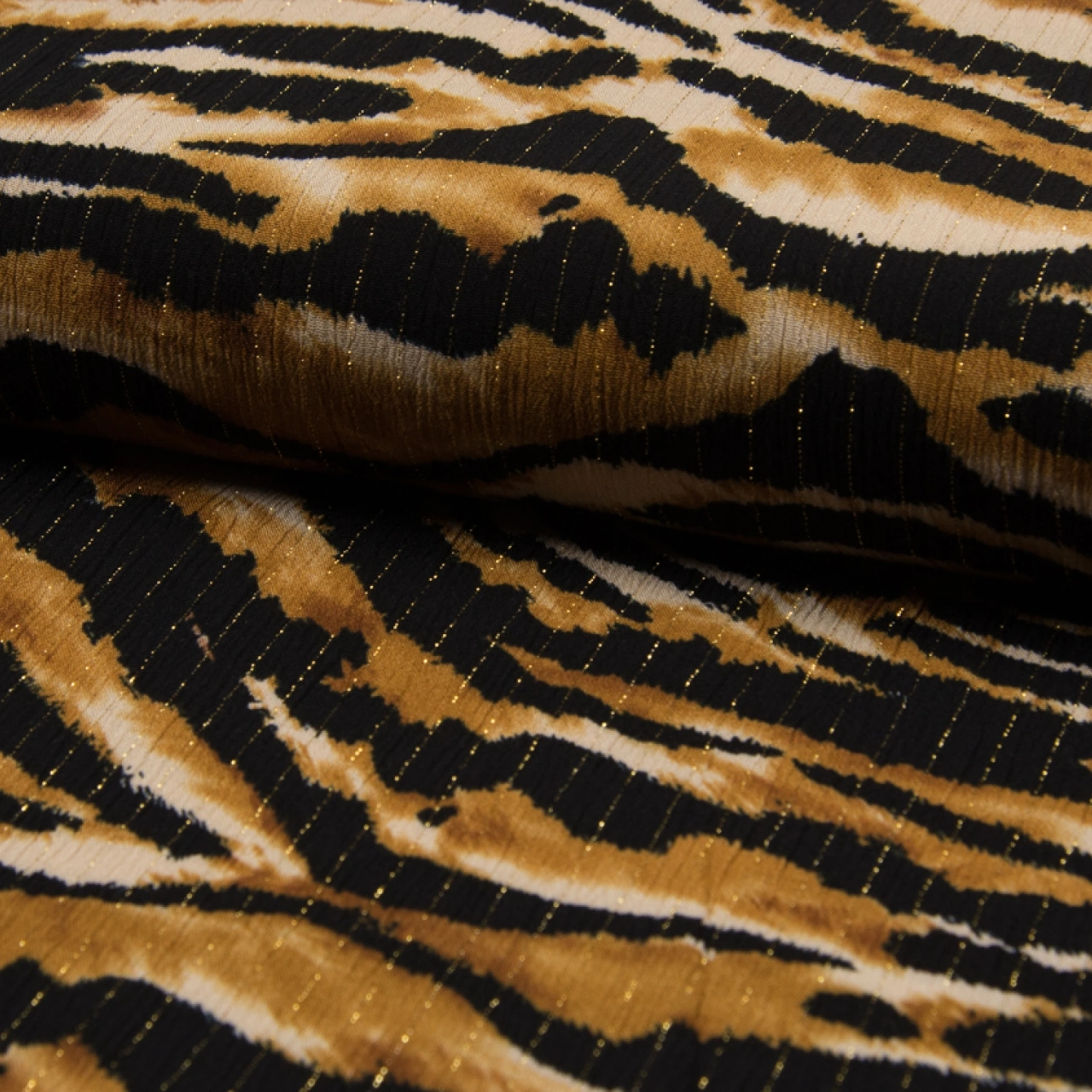 Viscose crinkle - Tiger