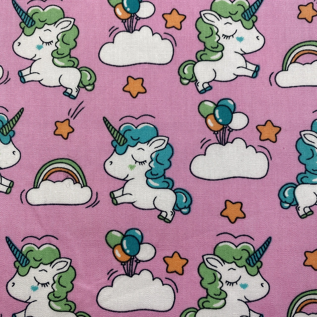 Bomullstyg ,Vävt - Söta Sagohästen Rosa Q 12-3