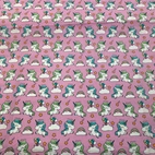 Bomullstyg ,Vävt - Söta Sagohästen Rosa Q 12-3