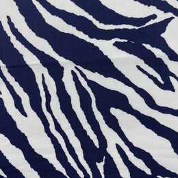 Bomullstyg ,Vävt - Zebra Blue