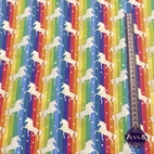 Bomullstyg ,Vävt - Regnbågs Häst