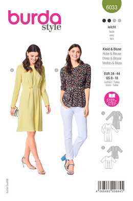 BURDA 6033 - KLÄNNING BLUS - DAM