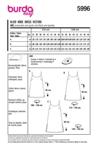 BURDA 5996 - KLÄNNING