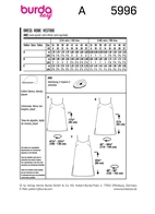 BURDA 5996 - KLÄNNING