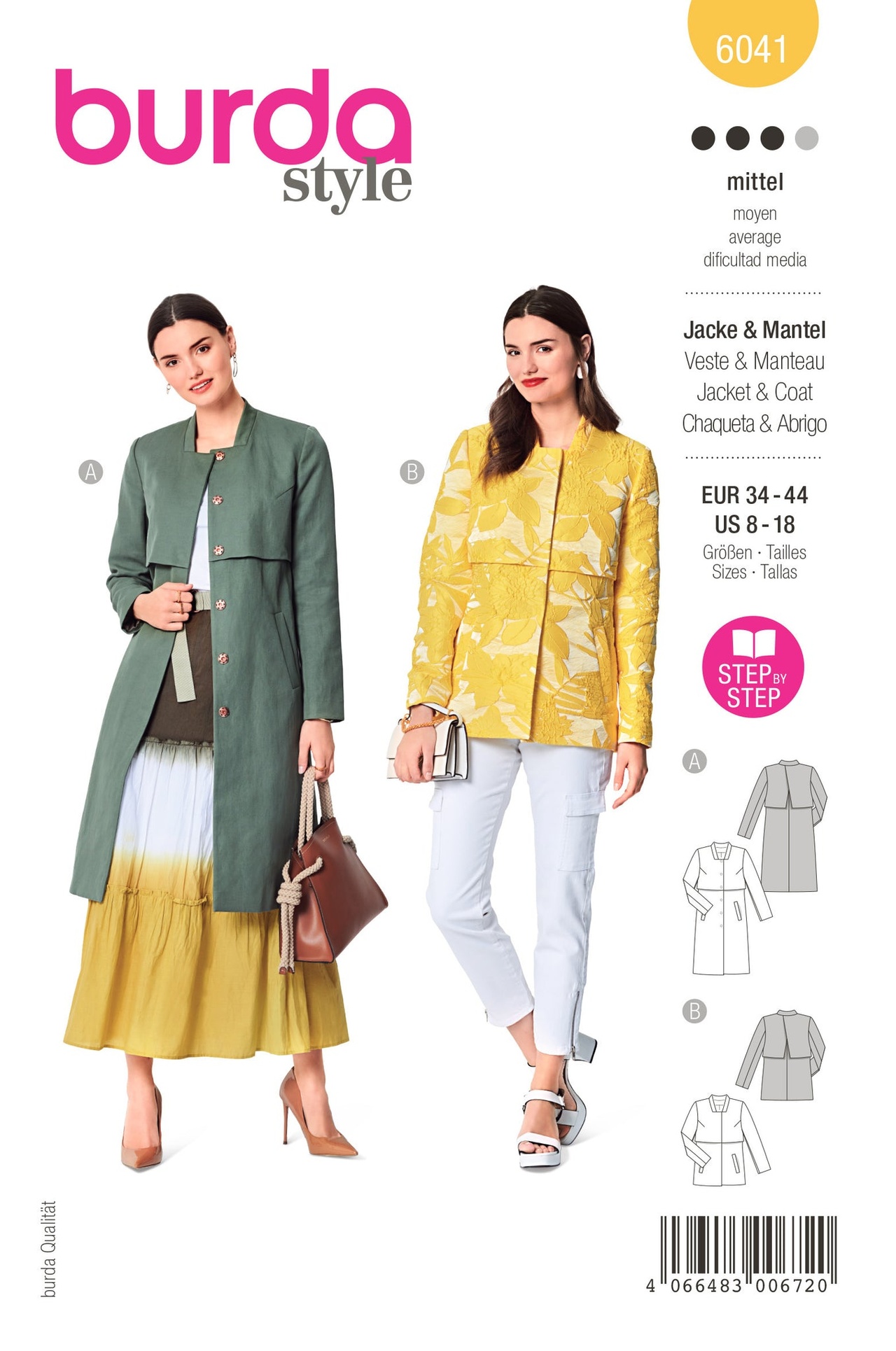 BURDA 6041 - JACKA KAPPA - DAM