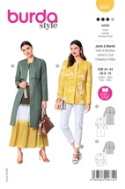 BURDA 6041 - JACKA KAPPA - DAM