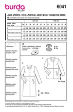 BURDA 6041 - JACKA KAPPA - DAM