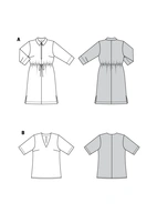 BURDA 6038 - KLÄNNING TOP - DAM