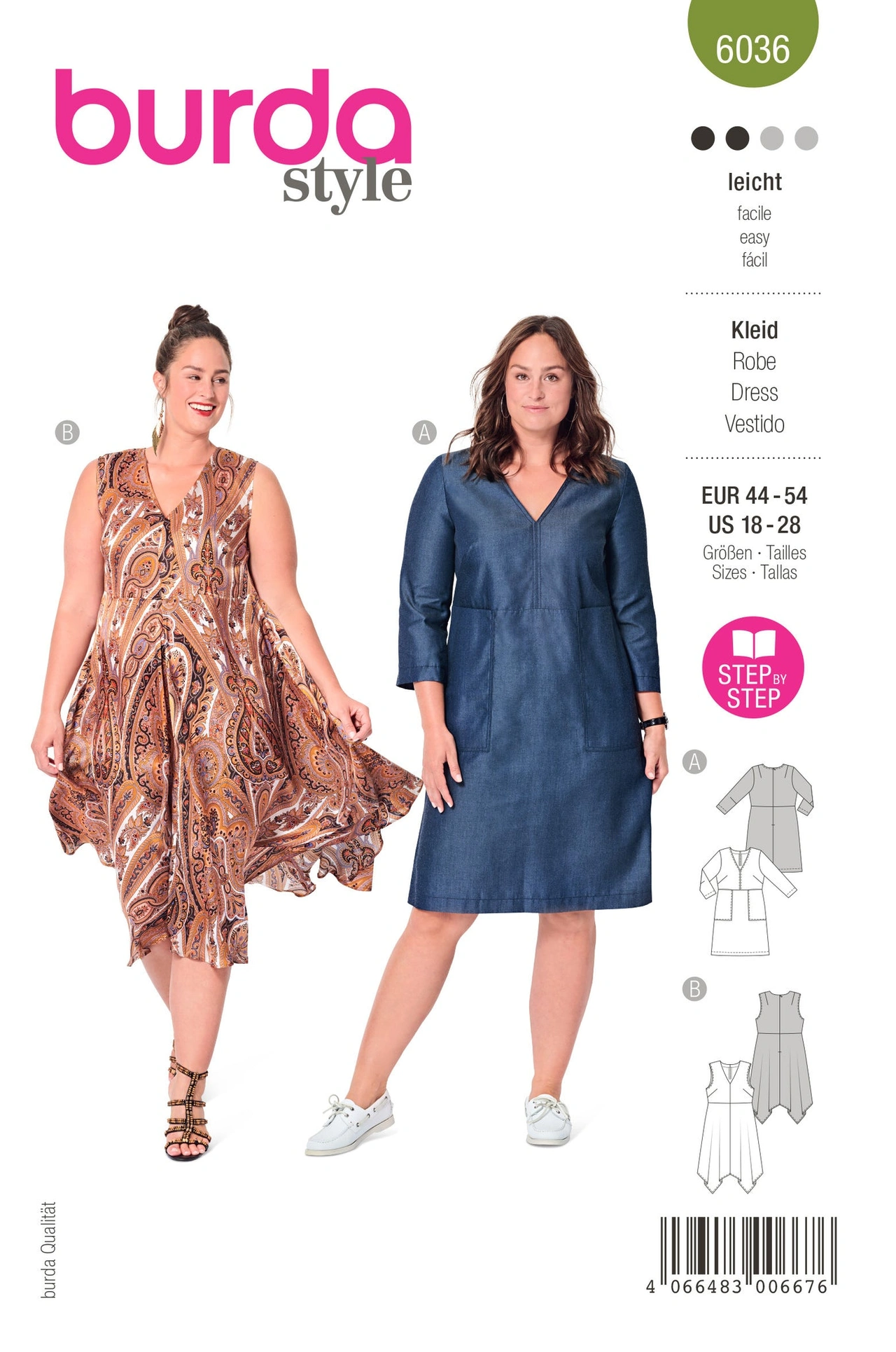 BURDA 6036 - KLÄNNING - DAM
