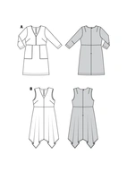 BURDA 6036 - KLÄNNING - DAM