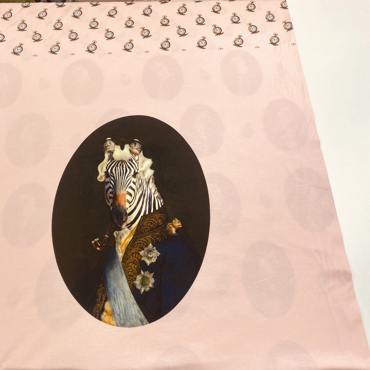 Panel - Zebra in uniform, pink