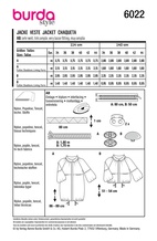 BURDA 6022 - JACKA KAPPA - DAM