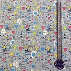 Bomullstyg ,Vävt - Alicia Grå