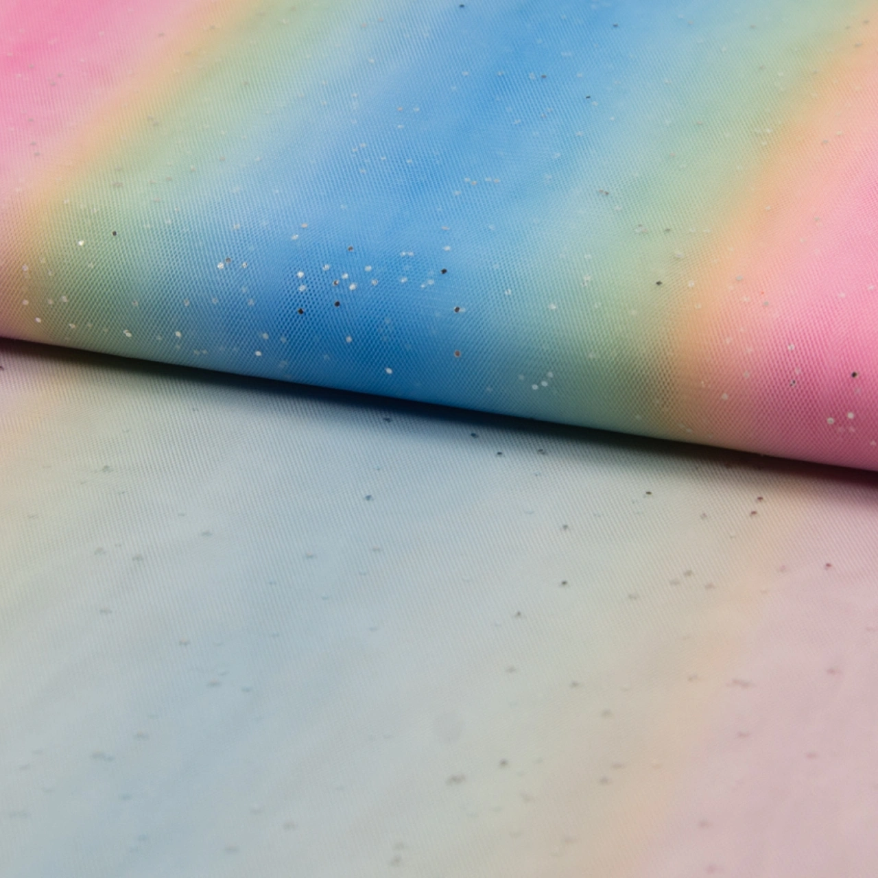 Rainbow colors & glitter - Soft Tulle