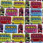 Bomullstyg ,Vävt - Multi Buss