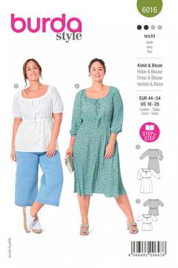 BURDA 6016 - KLÄNNING BLUS - DAM