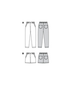 BURDA 6015 - BYXA SHORTS - DAM