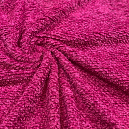 Stickad Boucle' Chenille Cerise