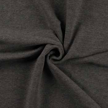 661 | Ögglad Enfärgad jogging tyg - Mid Grey melange