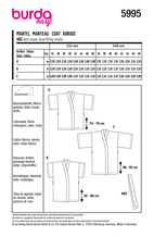 BURDA 5995 - PYJAMAS - DAM