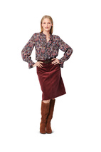 BURDA 6082 - BLUS - DAM