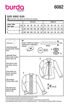 BURDA 6082 - BLUS - DAM