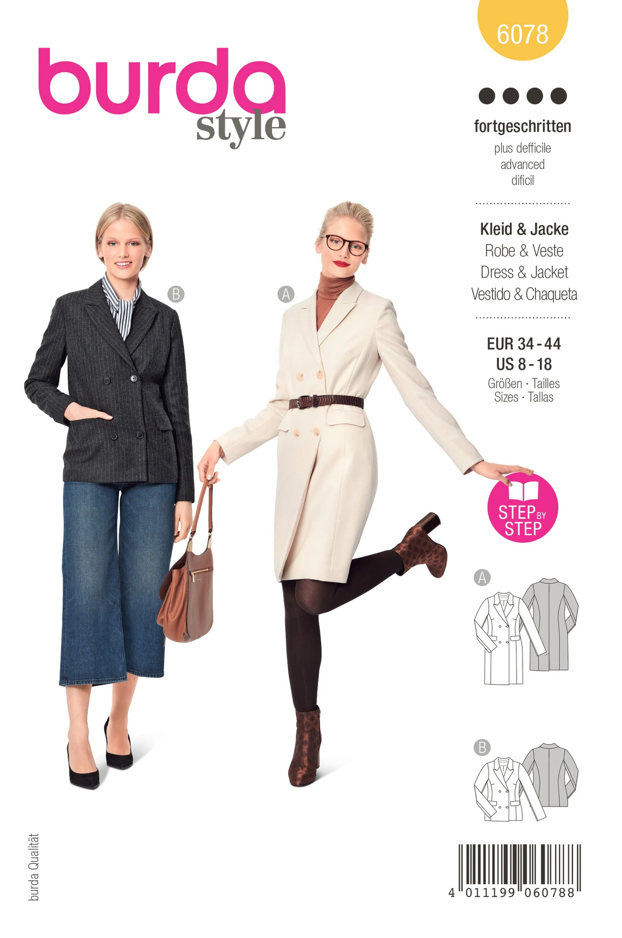BURDA 6078 - JACKA KAPPA - DAM - BUSINESS