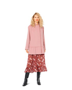 BURDA 6076 - BURDA 6076 JACKET, COAT - COLLARLESS OR WITH STAND COLLAR
