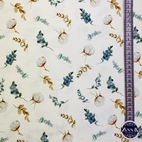 Eucalyptus leaf & cotton - Trikåtyg