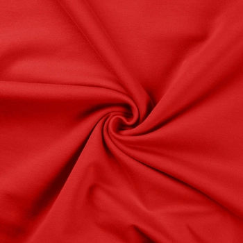 150 | Öglad Enfärgad jogging tyg - Red