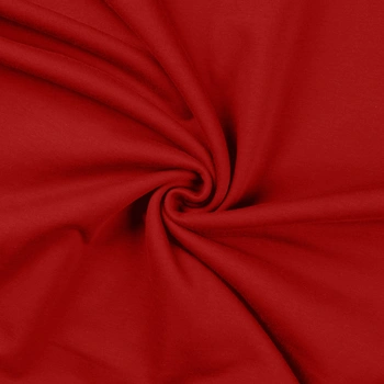 160 | Öglad Enfärgad jogging tyg - Dark Red