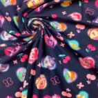 My Little Pony, cherries and butterflies  - Trikåtyg