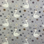 Svan prinsessa, grå - Trikåtyg