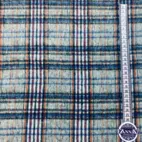 Wool fabric - Jeans grey check
