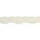 Ecru - Elastisk spets  20mm