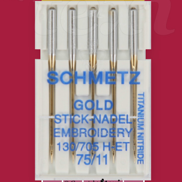Broderi guldnålar - 75/11