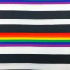 Regnbågs ränder - Trikåtyg