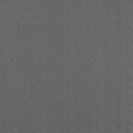 Kabelstickat - Midi grey melange