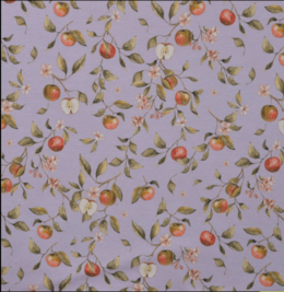 Apple blossom, lila - Trikåtyg